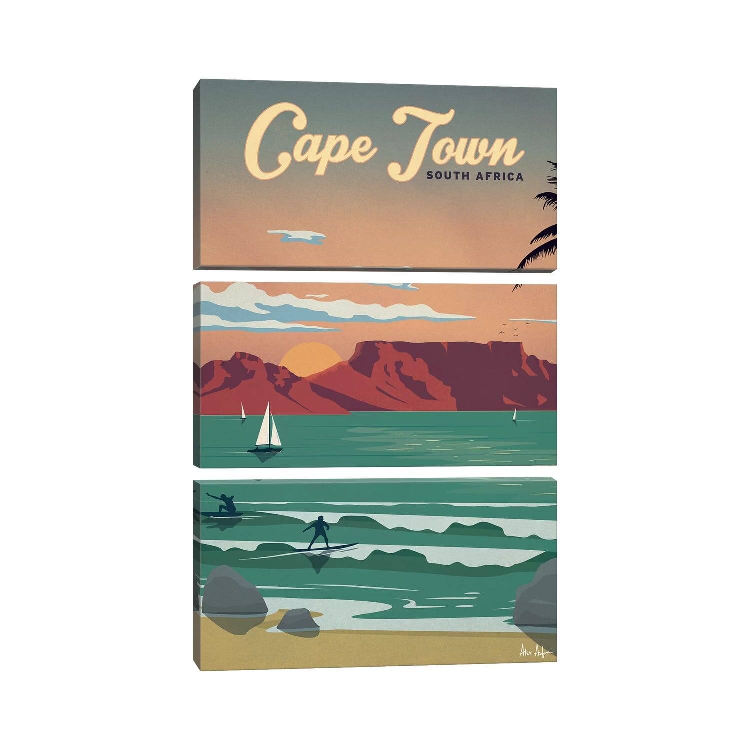 iCanvas "Cape Town" by IdeaStorm Studios 3Piece Canvas Wall Art Set Bed Bath & Beyond 33005968